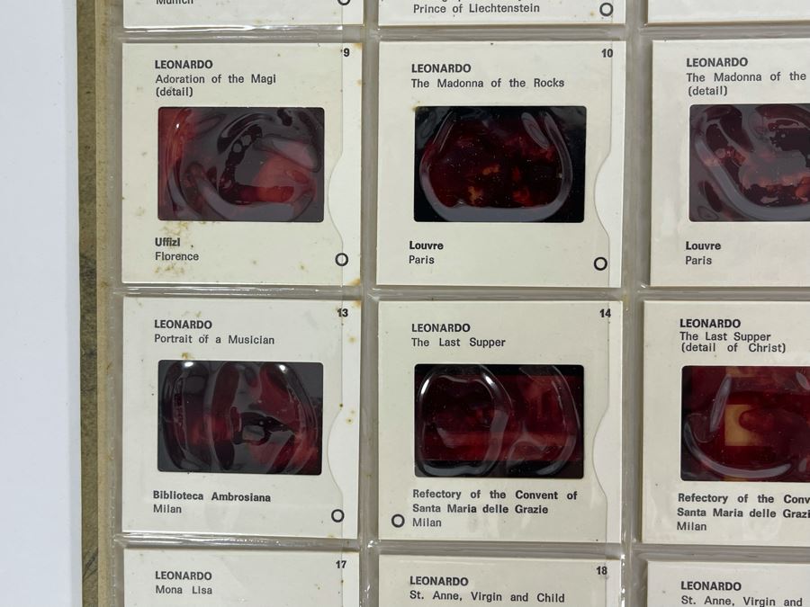 Vintage 1967 Book Leonardo Da Vinci By Hellmut Wohl With Color Slide Program [Photo 7]