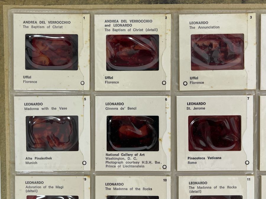 Vintage 1967 Book Leonardo Da Vinci By Hellmut Wohl With Color Slide Program [Photo 4]