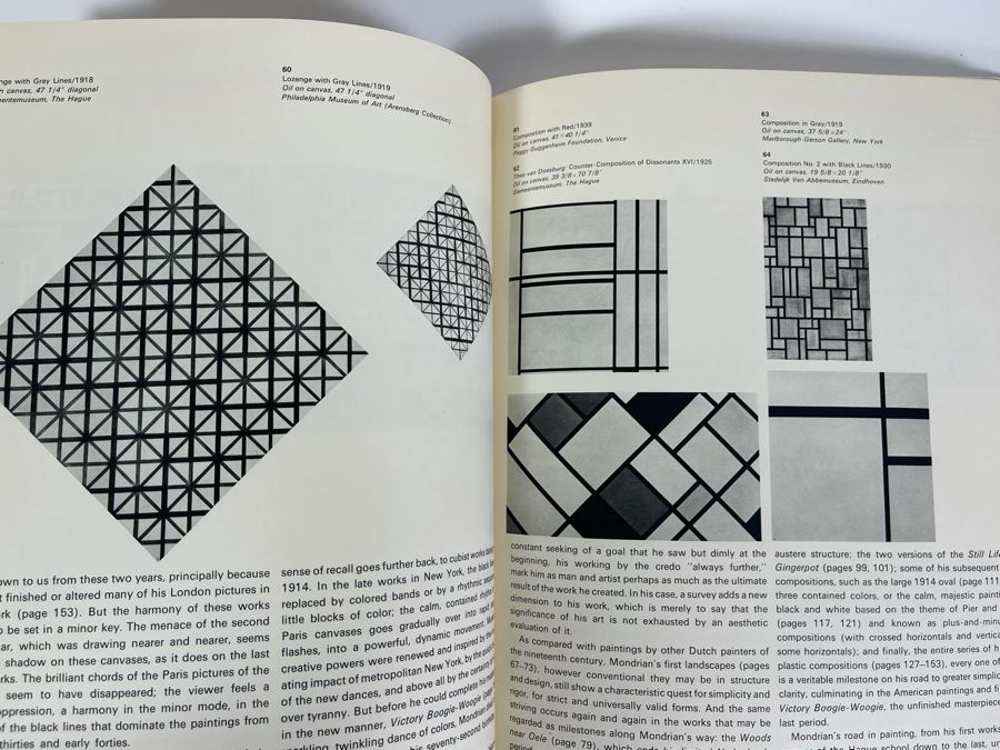 Piet Mondrian Hardcover Coffee Table Art Book By Hans L.C. Jaffe [Photo 6]