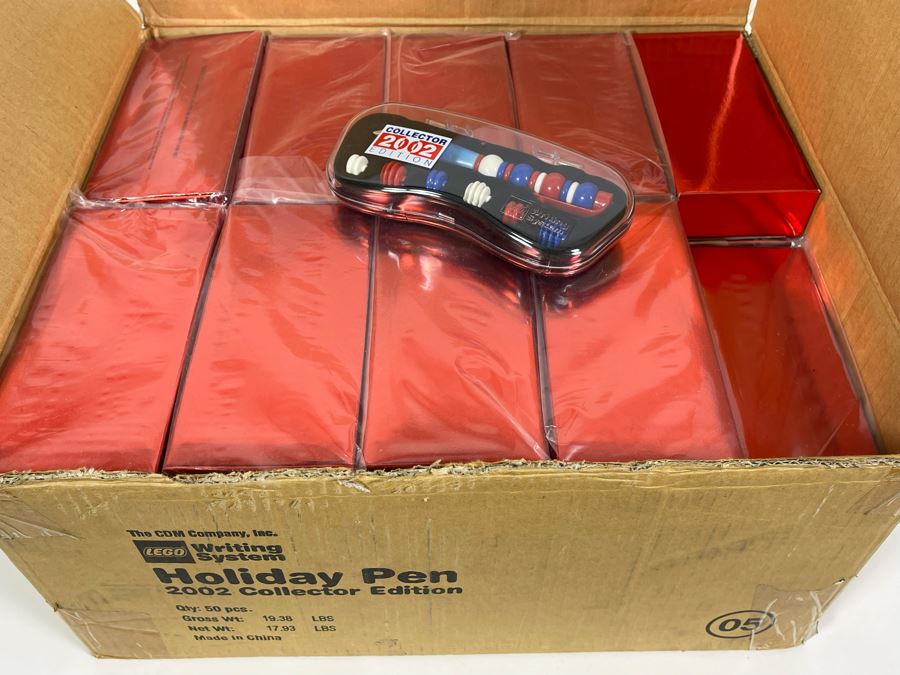 50 LEGO Writing System Holiday Pens 2002 Collectors Edition New Old Stock Estimated Value $400 [Photo 2]