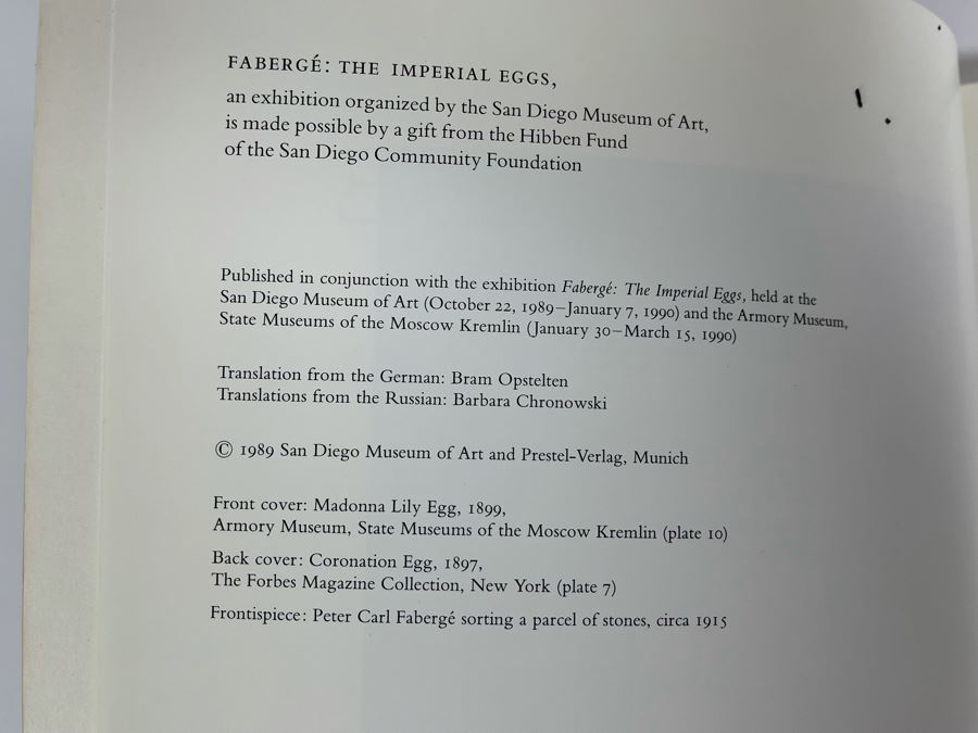 The Art Of Faberge Book By John Booth 1990 And Faberge The Imperial Eggs Book 1989 [Photo 11]