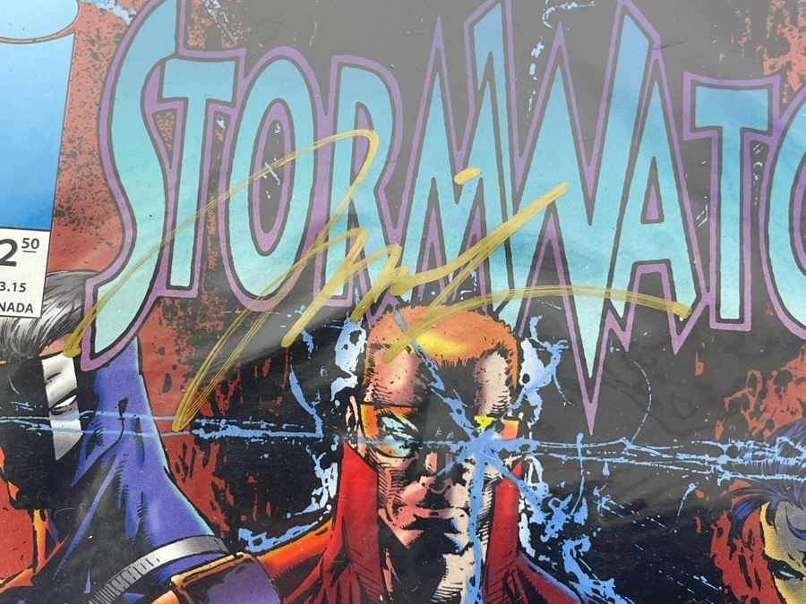 Hand Signed Jim Lee Stormwatch Comic Book #0 [Photo 2]