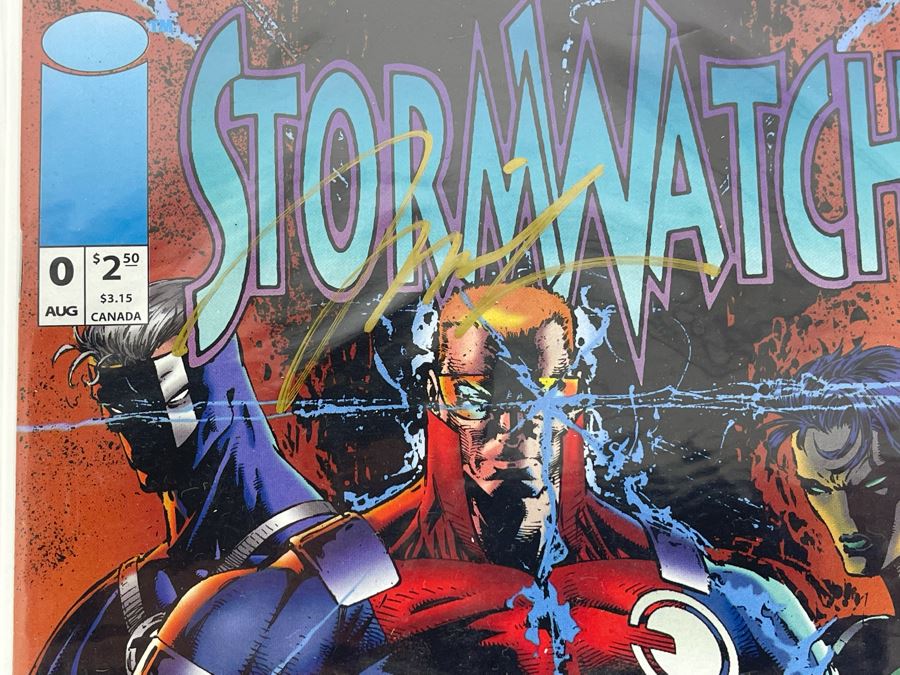 Hand Signed Jim Lee Stormwatch Comic Book #0 [Photo 3]
