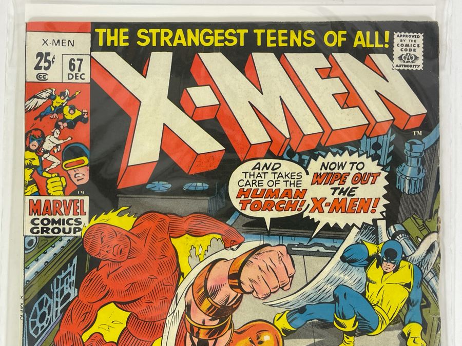 Vintage 1970 Marvel Comics The X-Men #67 Comic Book [Photo 2]