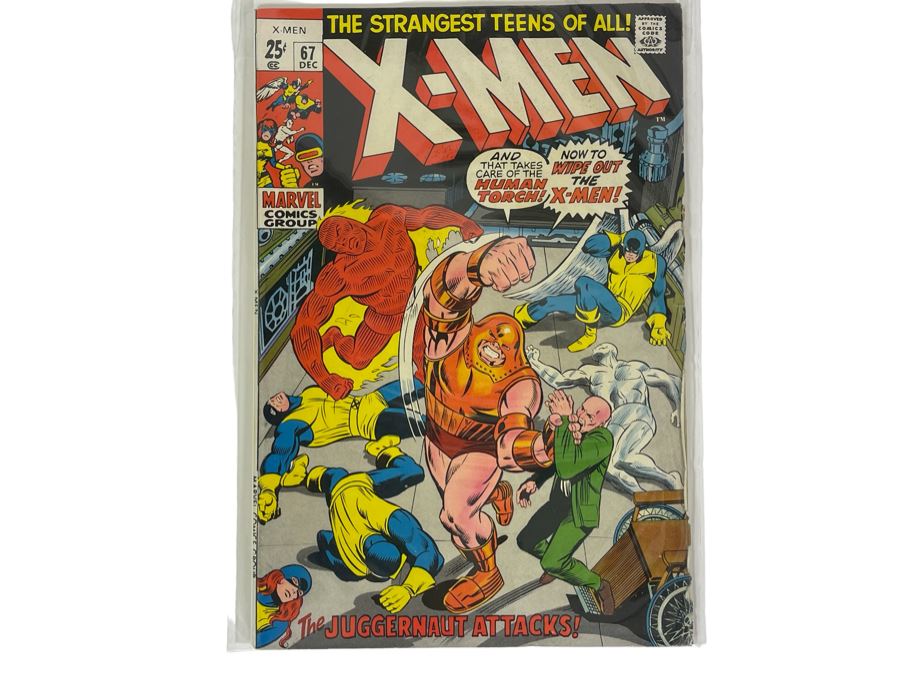 Vintage 1970 Marvel Comics The X-Men #67 Comic Book [Photo 1]