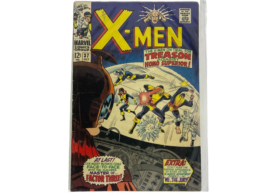 Vintage 1967 Marvel Comics The X-Men #37 Comic Book [Photo 1]