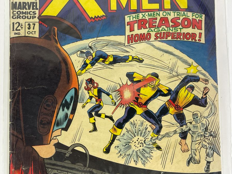 Vintage 1967 Marvel Comics The X-Men #37 Comic Book [Photo 3]
