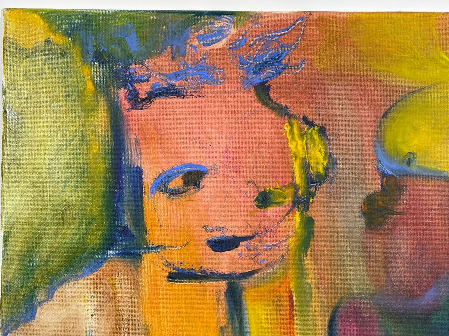 Original Abstract Painting On Canvas By Joan Lohrey 16 X 20 [Photo 2]