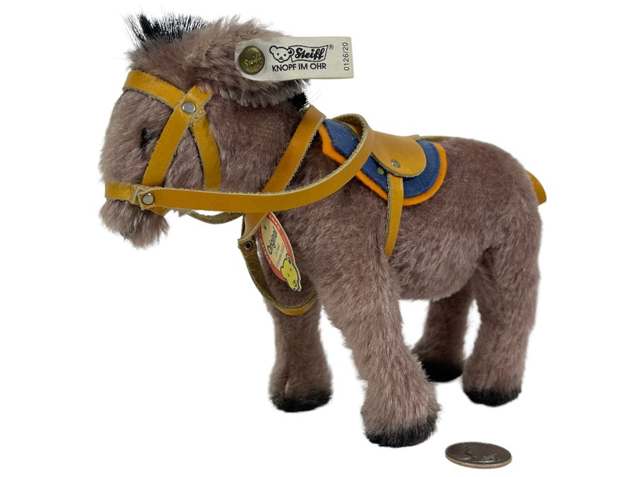 Original Steiff Donkey With Tags 9W [Photo 1]