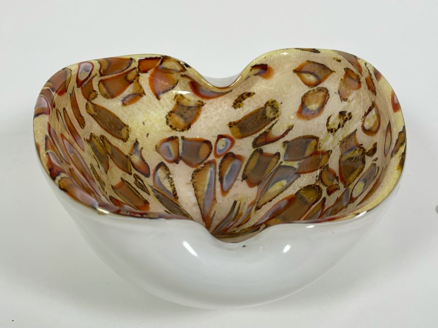 Vintage Murano Glass Bowl Ashtray From Italy 8.5W X 7D X 4H [Photo 8]