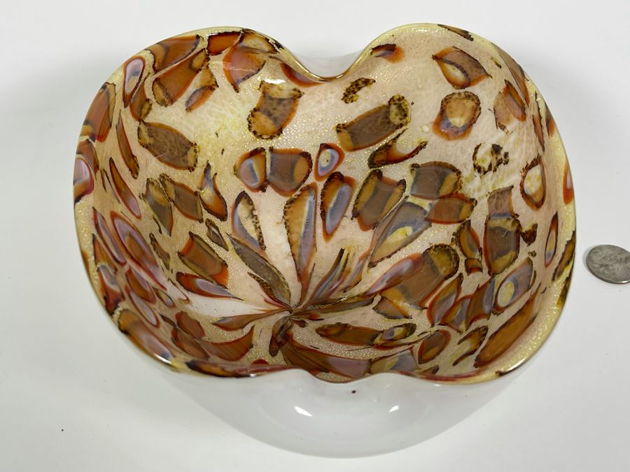 Vintage Murano Glass Bowl Ashtray From Italy 8.5W X 7D X 4H [Photo 11]