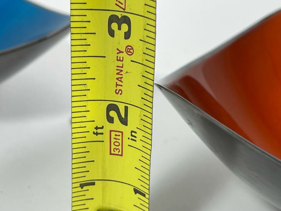 Pair Of Vintage Reed & Barton Silverplate Enamel Bowls 6W X 2.5H [Photo 10]