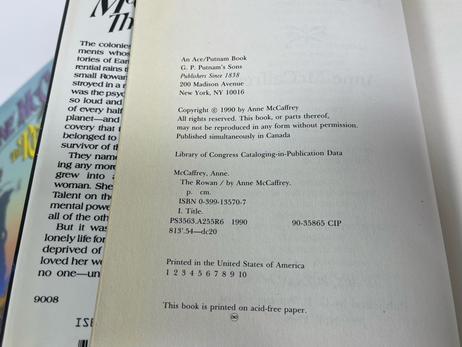 Six First Edition Anne McCaffrey Fantasy Books [Photo 7]