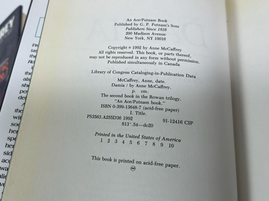 Six First Edition Anne McCaffrey Fantasy Books [Photo 13]