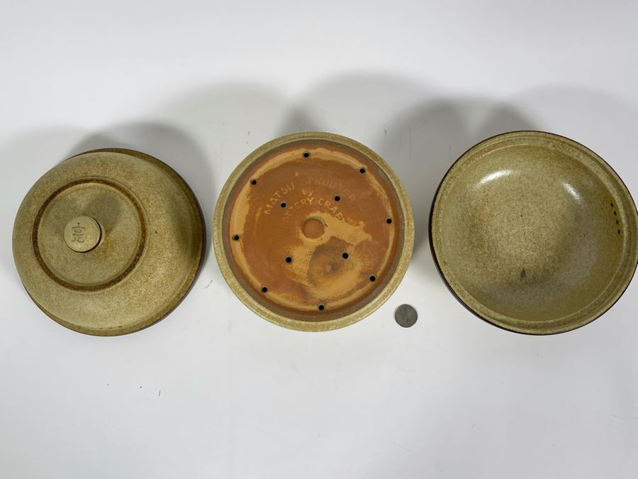 Pottery Craft Seed Sprouter Clay Brown Matsu Microgreens 8W X 9H [Photo 5]