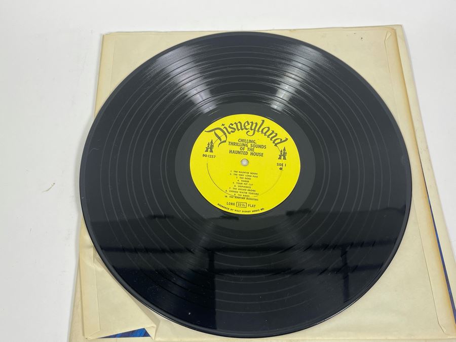 Disneyland Record Chilling, Thrilling Sounds Of The Haunted House Vinyl Record [Photo 4]