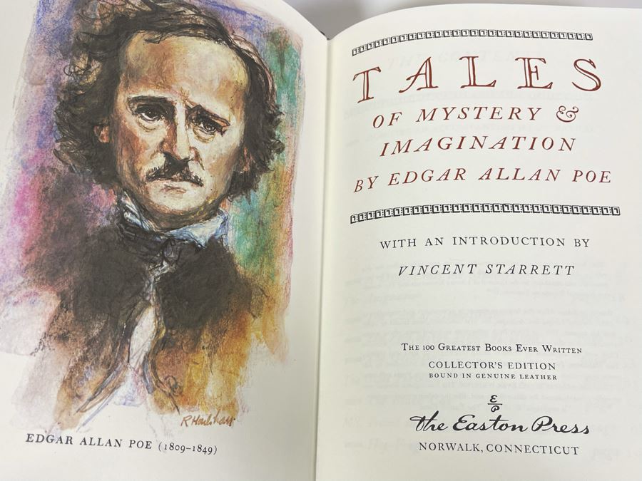 Easton Press Books: A Passage To India By E.M. Forster And Tales Of Mystery & Imagination By Edgar Allan Poe [Photo 5]