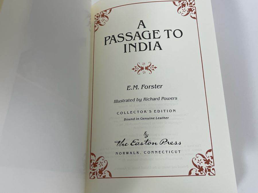 Easton Press Books: A Passage To India By E.M. Forster And Tales Of Mystery & Imagination By Edgar Allan Poe [Photo 3]