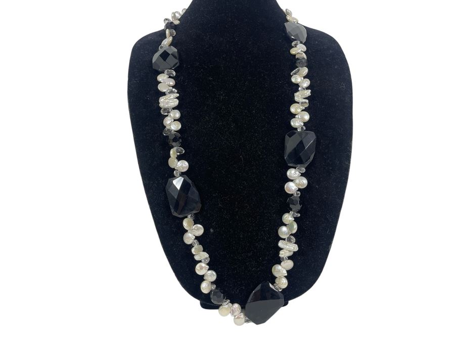 Statement 40' Necklace With Pearls [Photo 2]