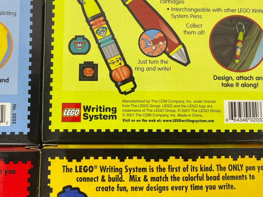 (4) LEGO Writing Pen Packs: Space Port, Life On Mars, Alpha And Classic [Photo 7]