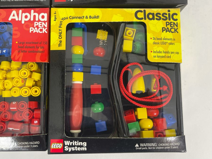 (4) LEGO Writing Pen Packs: Space Port, Life On Mars, Alpha And Classic [Photo 4]