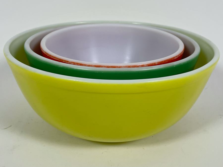 (3) Vintage Pyrex Mixing Bowls 10.5R - 7R [Photo 2]