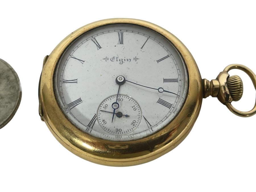 Working Vintage Elgin Pocket Watch [Photo 2]