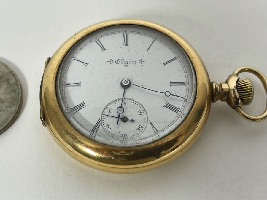 Working Vintage Elgin Pocket Watch [Photo 3]