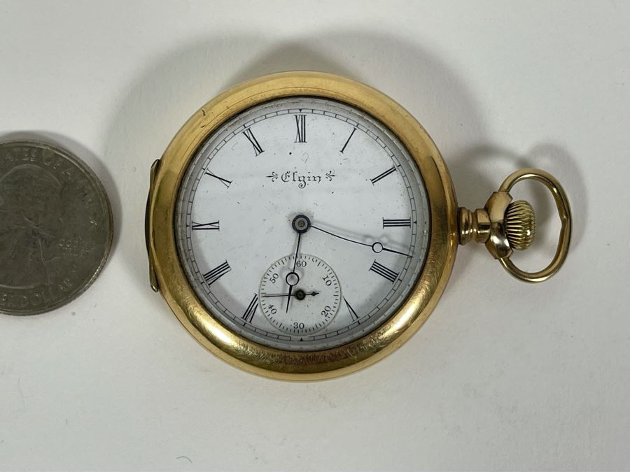 Working Vintage Elgin Pocket Watch [Photo 4]
