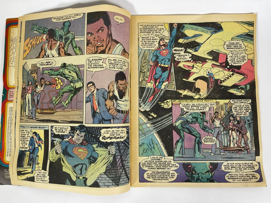 Vintage 1978 Whitman Superman Vs. Muhammad Ali Large Format Comic Book [Photo 9]