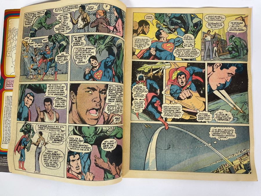 Vintage 1978 Whitman Superman Vs. Muhammad Ali Large Format Comic Book