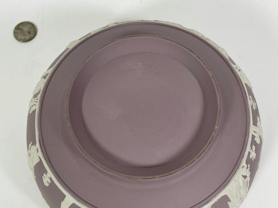 Vintage Purple Wedgwood England Jasperware Bowl 8W X 4H [Photo 9]