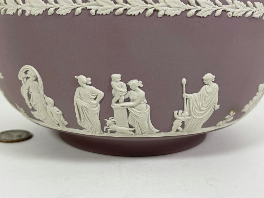 Vintage Purple Wedgwood England Jasperware Bowl 8W X 4H [Photo 5]