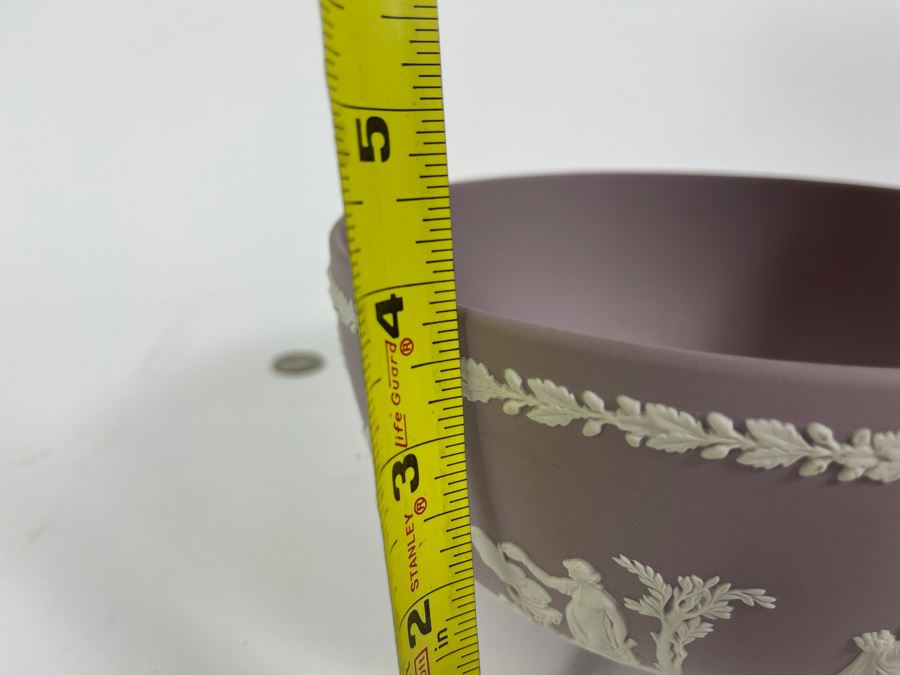 Vintage Purple Wedgwood England Jasperware Bowl 8W X 4H [Photo 13]