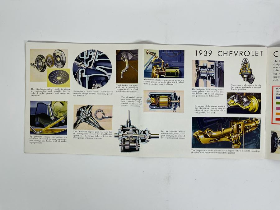 Vintage 1939 Chevrolet Automobile Catalog