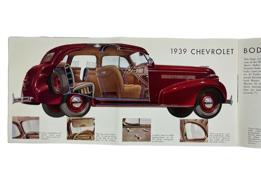 Vintage 1939 Chevrolet Automobile Catalog