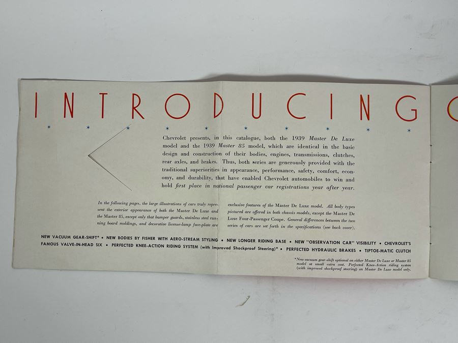 Vintage 1939 Chevrolet Automobile Catalog [Photo 4]
