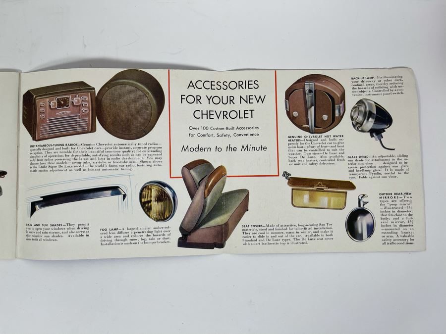 Vintage 1939 Chevrolet Automobile Catalog