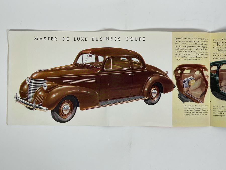 Vintage 1939 Chevrolet Automobile Catalog
