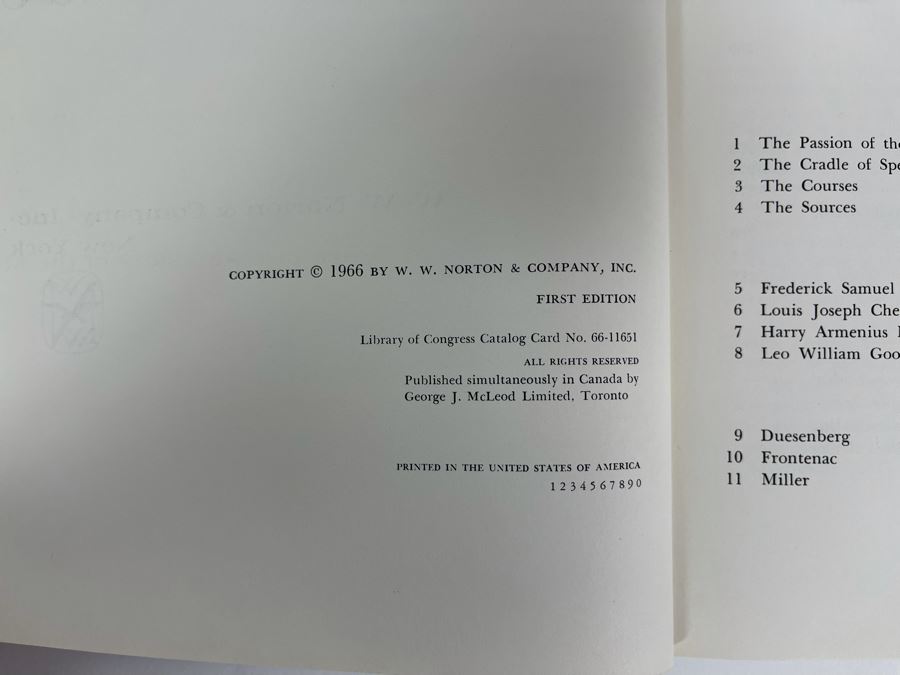 First Edition Hardcover Book The Golden Age Of The American Racing Car By Griffith Borgeson Valued At $115 [Photo 7]