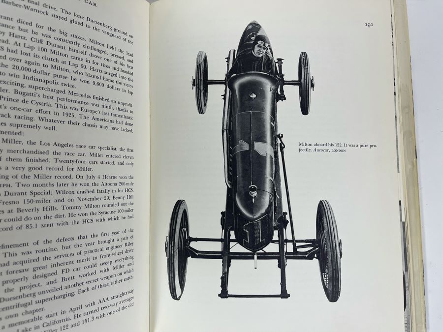 First Edition Hardcover Book The Golden Age Of The American Racing Car By Griffith Borgeson Valued At $115 [Photo 8]