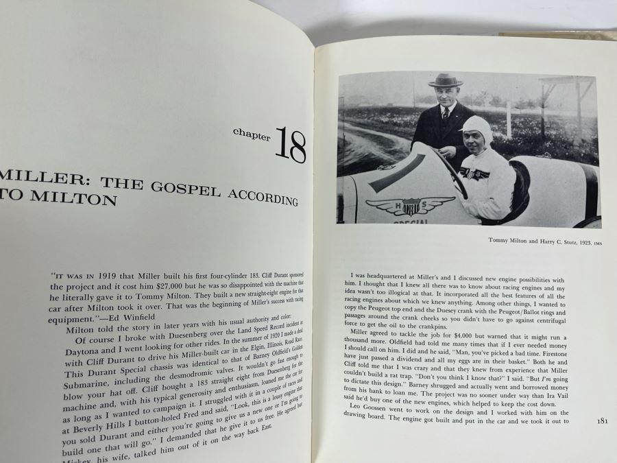 First Edition Hardcover Book The Golden Age Of The American Racing Car By Griffith Borgeson Valued At $115 [Photo 9]