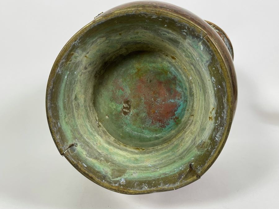 Vintage Brass Ash Scuttle Bucket 15W X 17H [Photo 12]