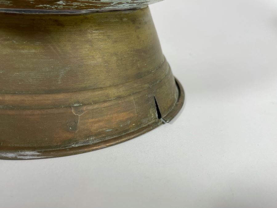 Vintage Brass Ash Scuttle Bucket 15W X 17H [Photo 5]