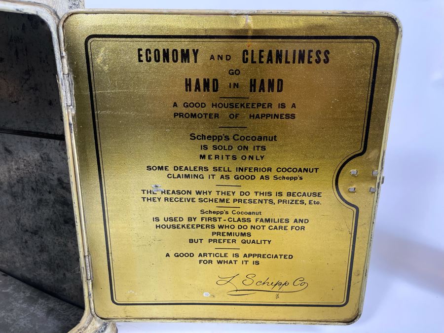 Vintage Metal Schepp's Cake Box 12W X 11D X 14.5H [Photo 13]