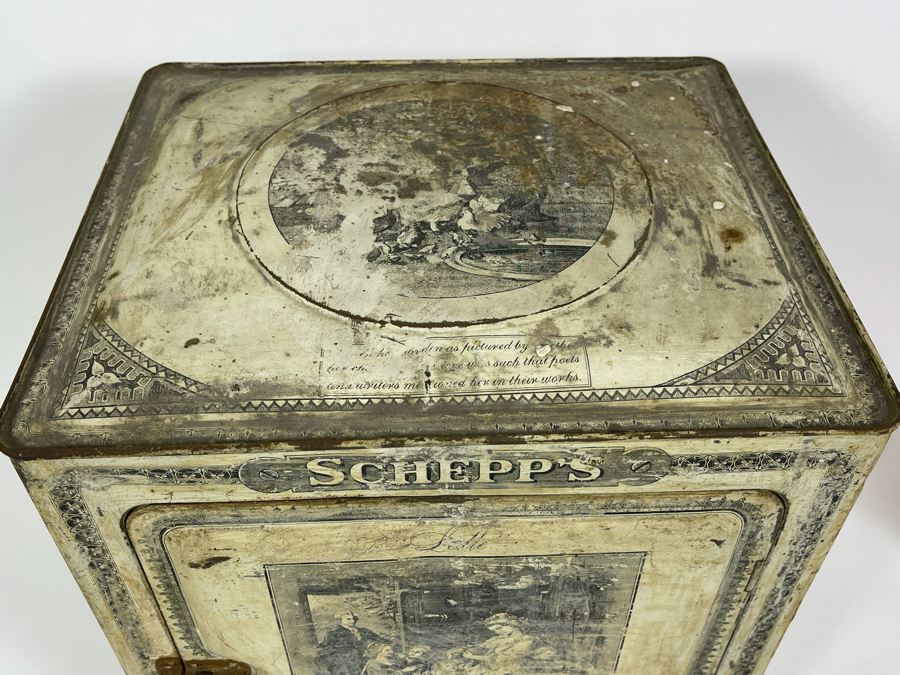 Vintage Metal Schepp's Cake Box 12W X 11D X 14.5H [Photo 7]