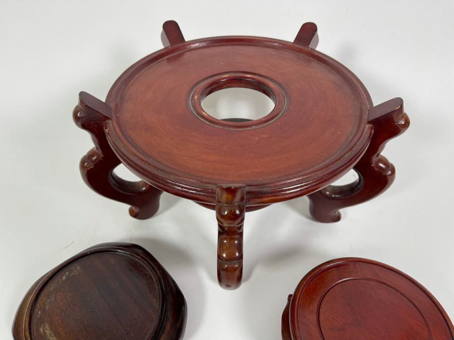 Three Wooden Chinese Stands [Photo 4]