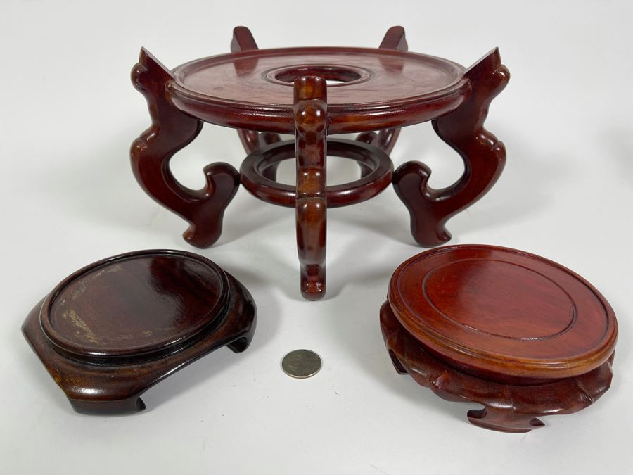 Three Wooden Chinese Stands [Photo 2]