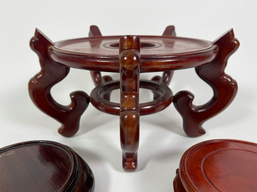 Three Wooden Chinese Stands [Photo 3]