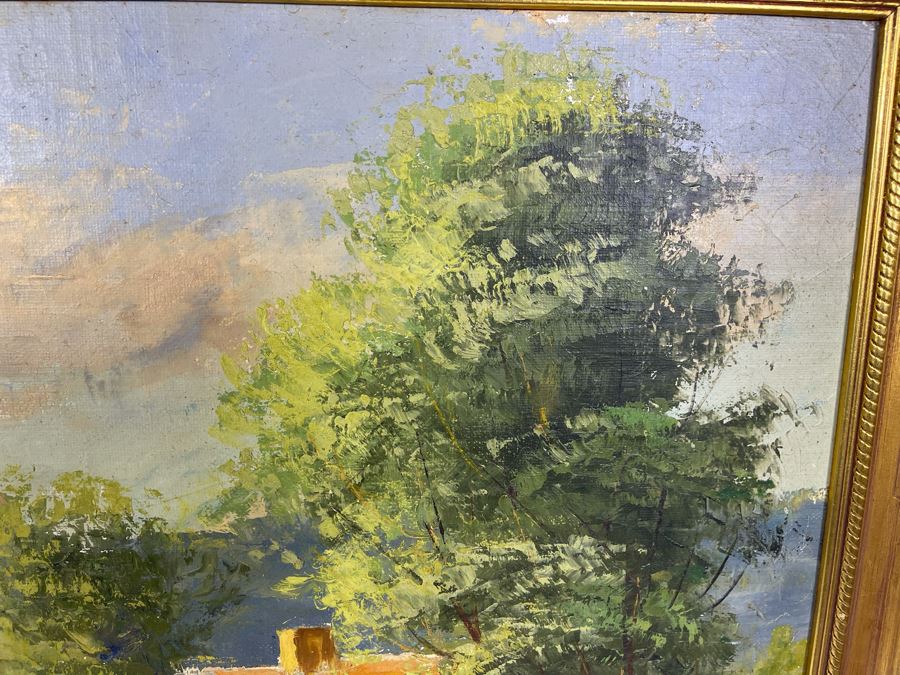 Original Gustaf Svensson (1893-1957, Sweden) Painting On Board 38 X 36 Framed 43 X 31 [Photo 6]